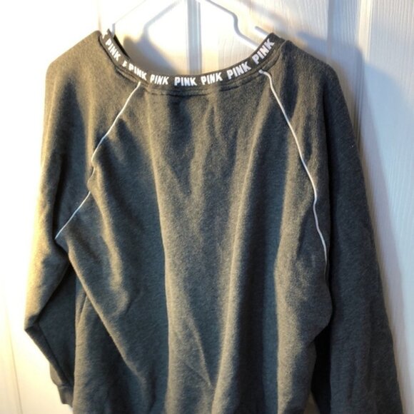 M Pink Victoria Secret grey pullover sweater - Picture 10 of 10
